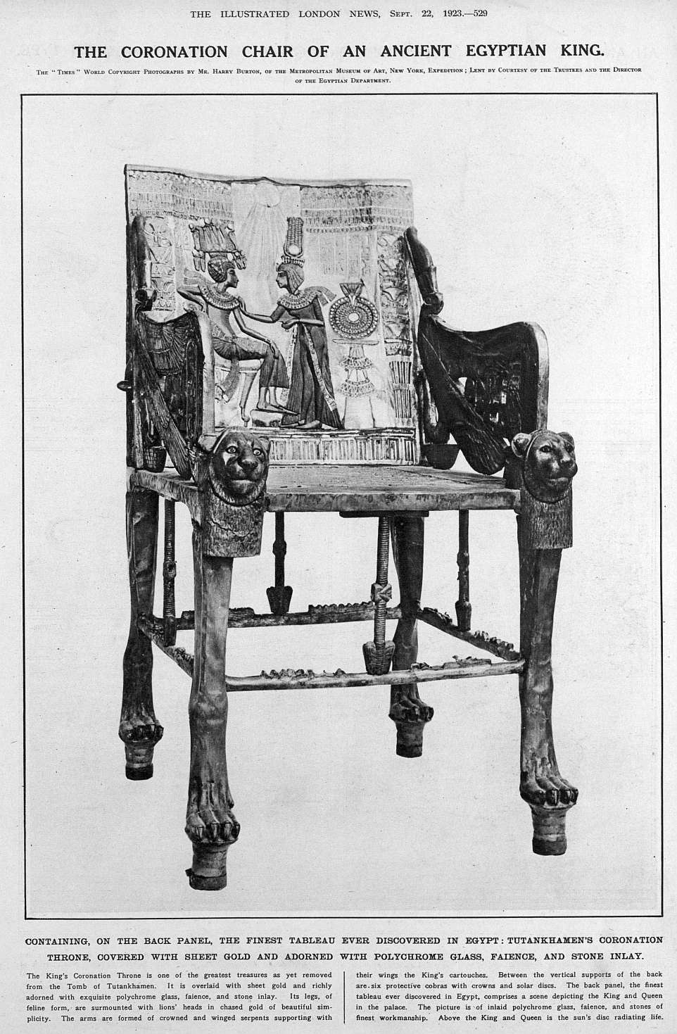 tut coronation chair